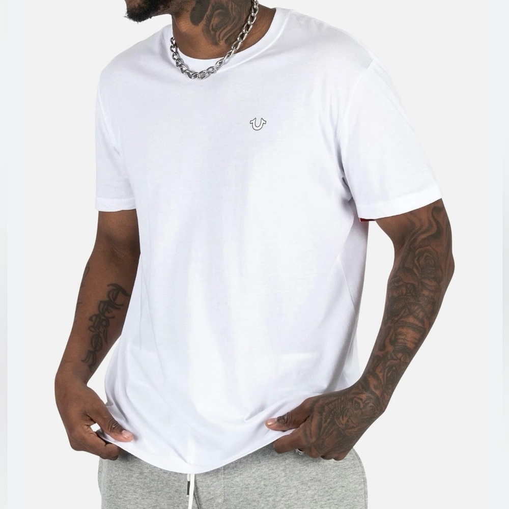 TRUE RELIGION -Buddha Tee- White- Men’s Large NWT.